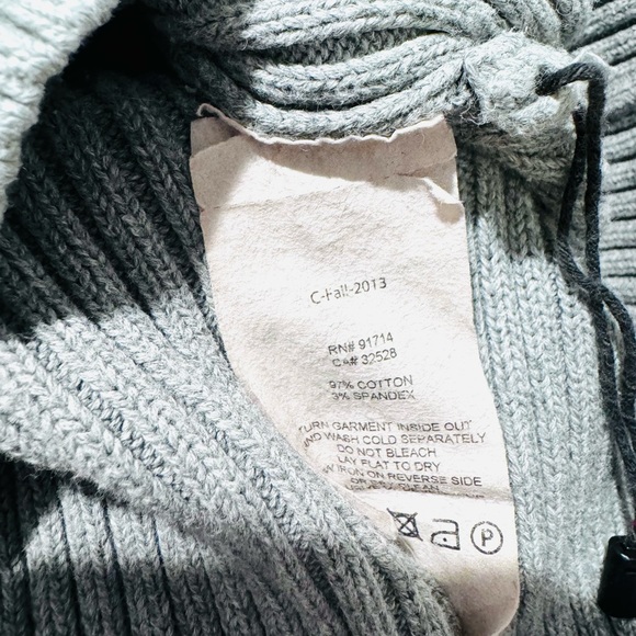 Armani Exchange Jersey Shawl Collar Ribbed Knitted Sweater Top - Picture 5 of 7